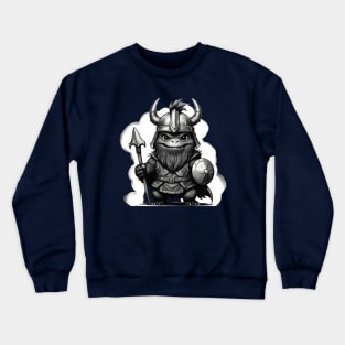 Cute Godzilla ,Viking warrior Crewneck Sweatshirt